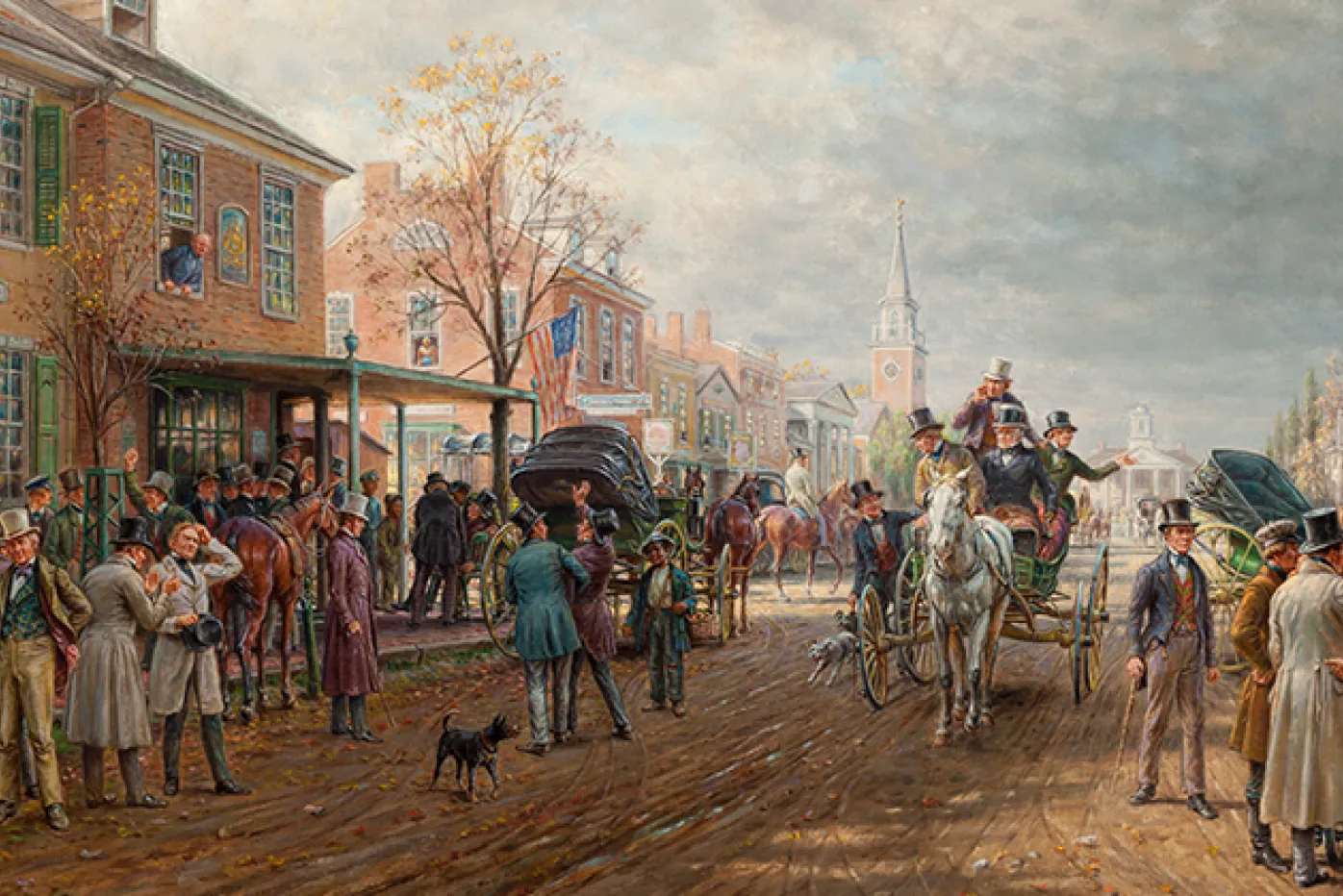 "Election Day 1844", 1913. Edward Lamson Henry