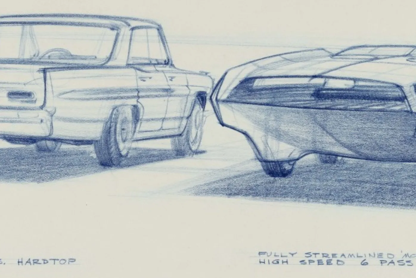 61 Pontiac Catalina vs. Aerodynamic Streamlined Sedan