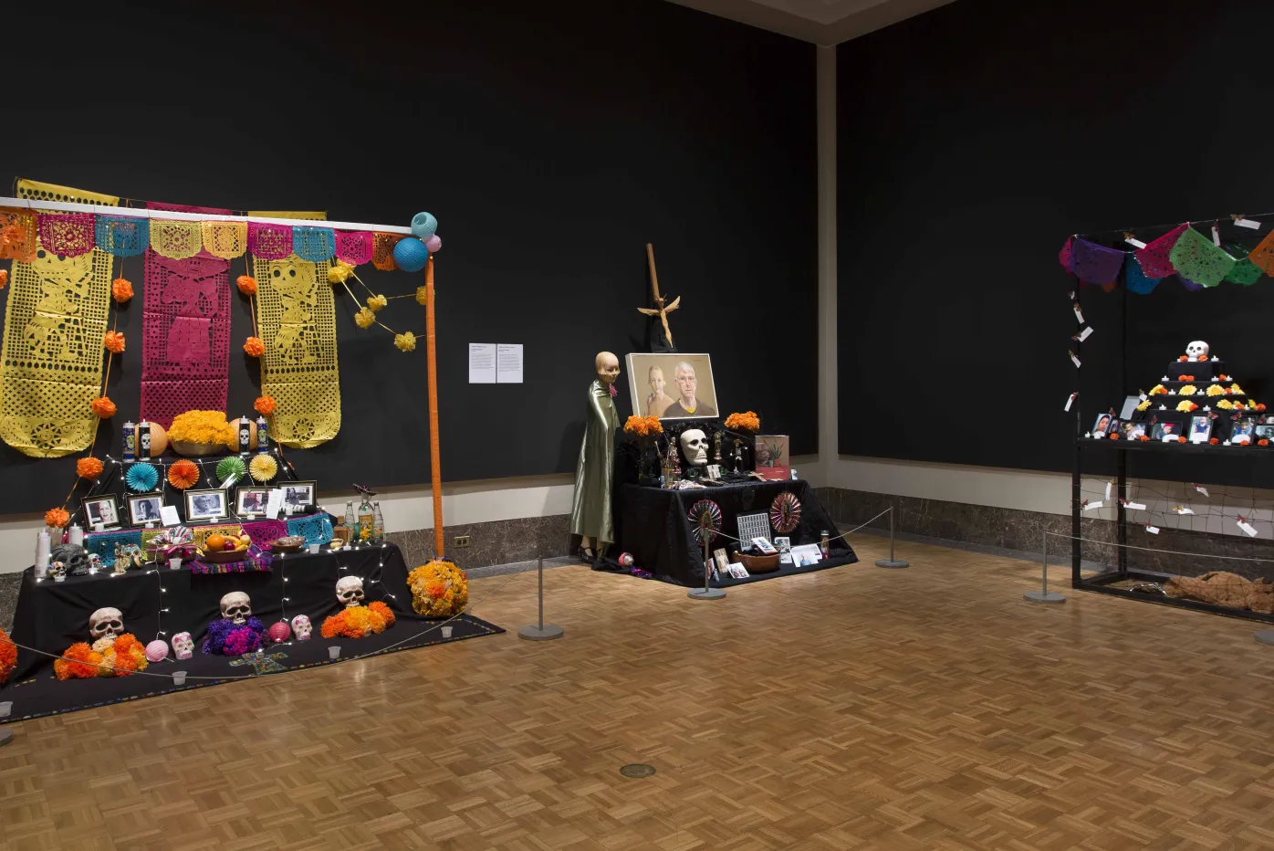 Ofrenda altars on display at the DIA