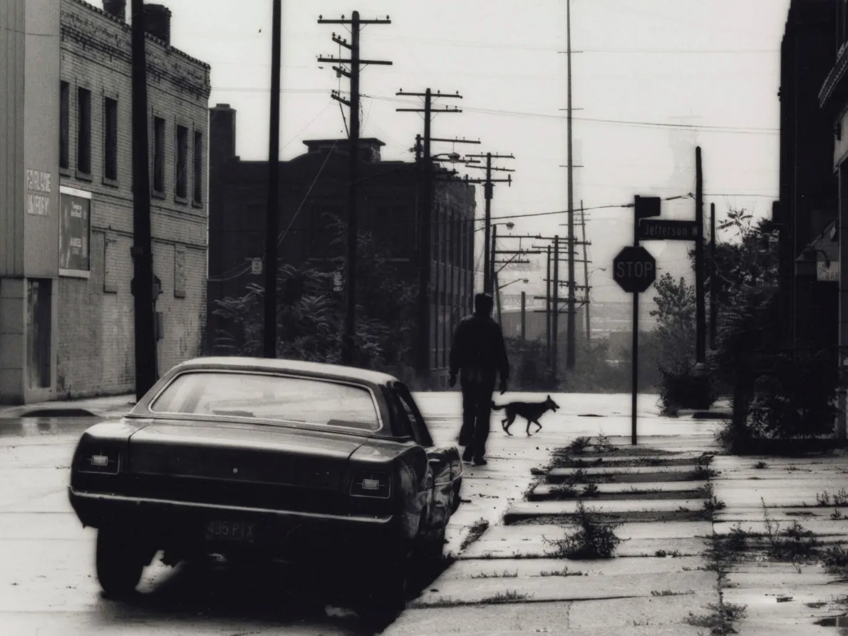 "Delray Man, Detroit," 1986, Russ Marshall, American; gelatin silver print.