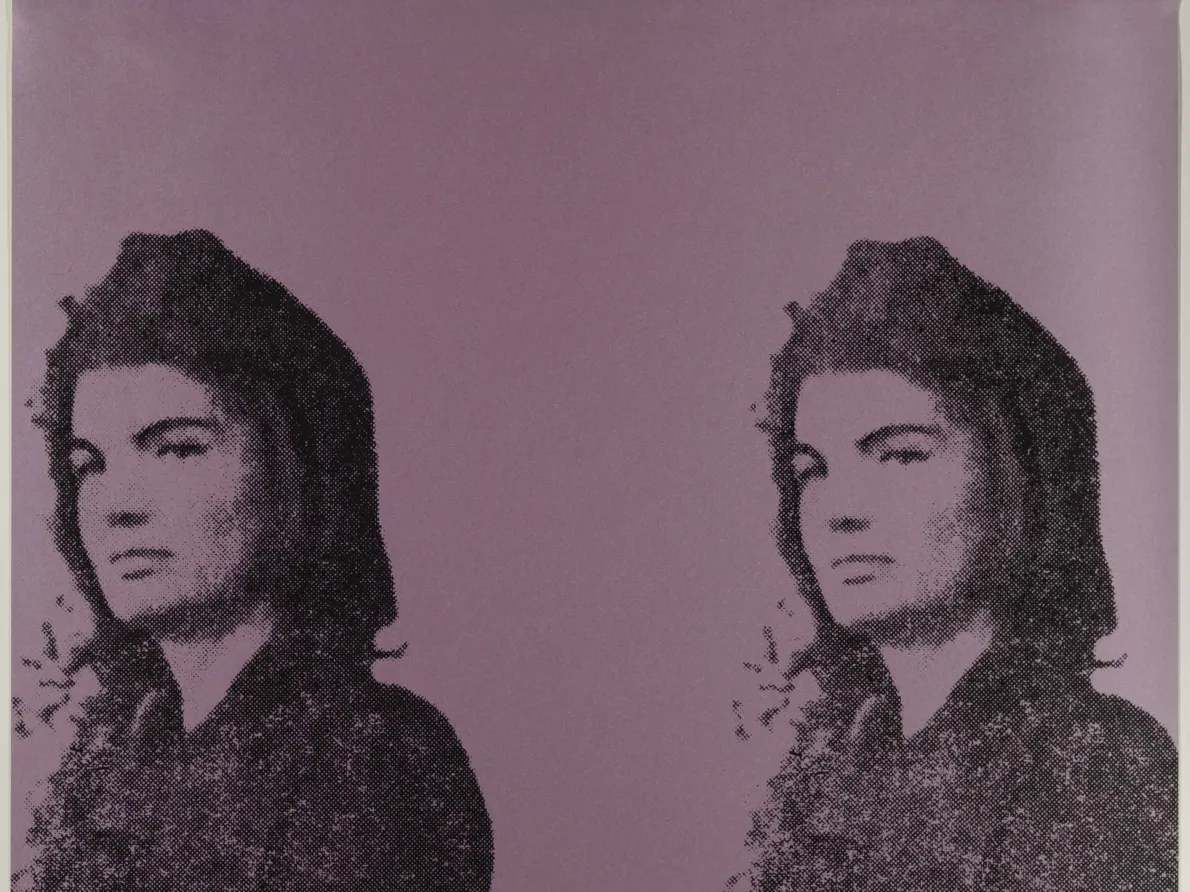 "Jackie II," 1966, Andy Warhol, American; screenprint printed in color ink. Detroit Institute of Arts