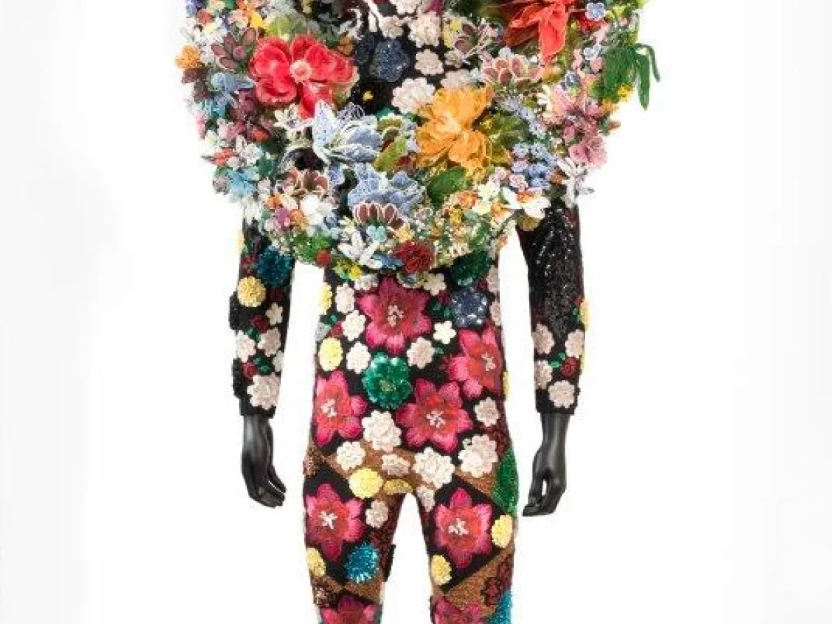 "Soundsuit," Nick Cave, American; mixed media. Joy and Allan Nachman.