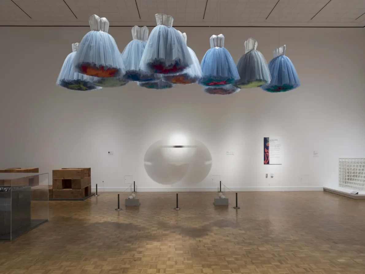 “Synthetic Cloud”, 2018, Isabel Toledo, Cuban-American (born 1960) and Ruben Toledo, Cuban-American (born 1961); Nylon. Courtesy of the artists and the Toledo Studio