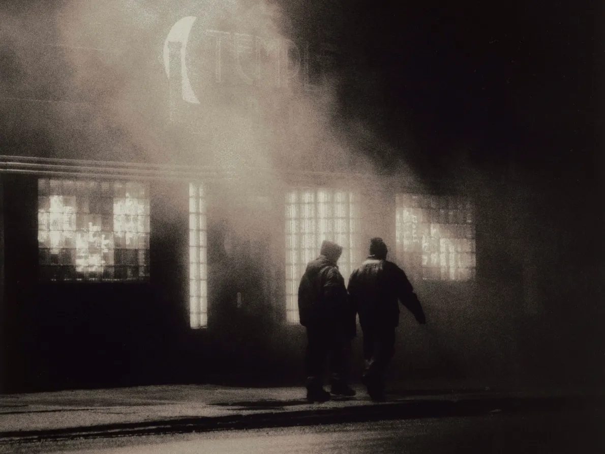 "2 City Men," 2003, Russ Marshall, American; gelatin silver print.