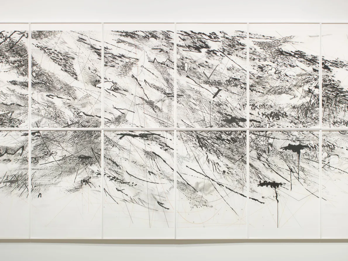 Julie Mehretu, Auguries, 2010. Etching. Detroit Institute of Arts, Museum Purchase, W. Hawkins Ferry Fund, 2011.83.