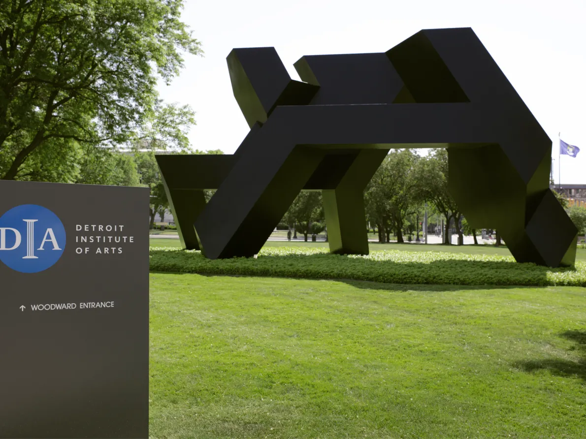 Exterior view of the Detroit Institute of Arts